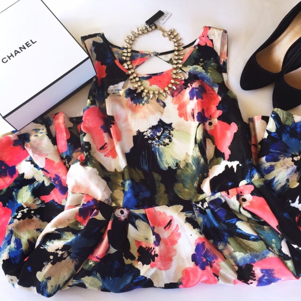 Danny + Nicole Fit and Flare Floral Dress - Picture 4 of 4